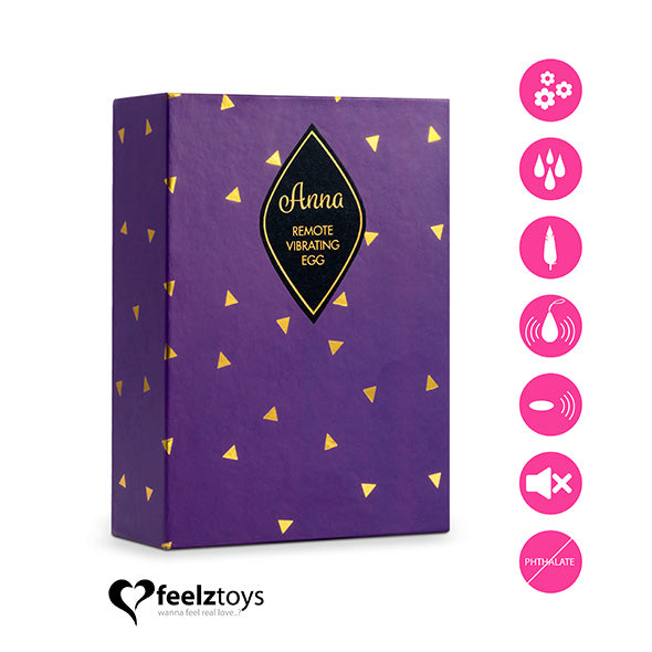 FeelzToys - Anna Vibrerend Ei Remote Donker Roze