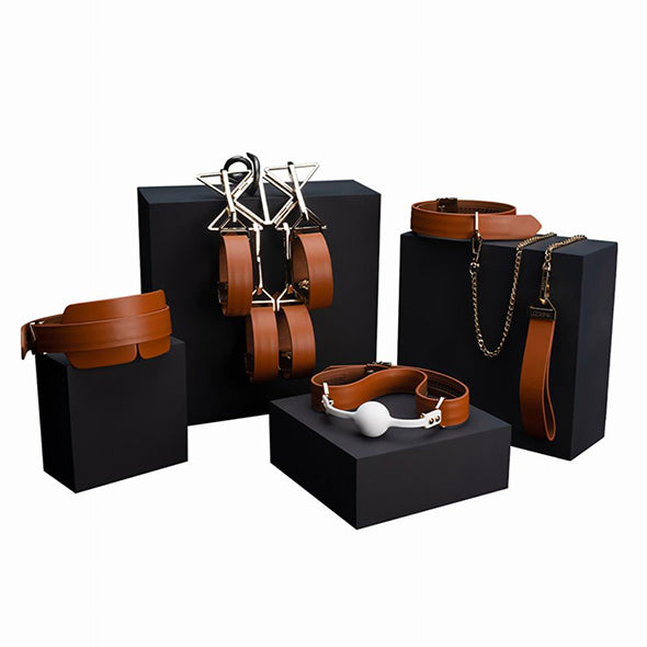 LOCKINK - Bondage &amp; Restraint Set - brown