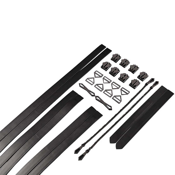 LOCKINK - 8-Bondage-Straps Restraint Set - black