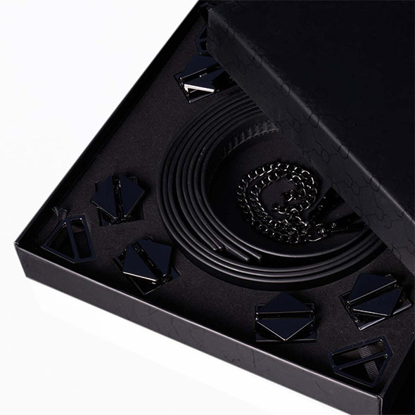 LOCKINK - 8-Bondage-Straps Restraint Set - black