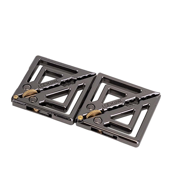 LOCKINK - Verstellbare Brustwarzenklammern mit Lichtanhänger Grau