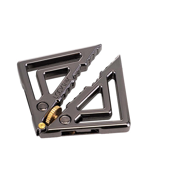 LOCKINK - Verstellbare Brustwarzenklammern mit Lichtanhänger Grau