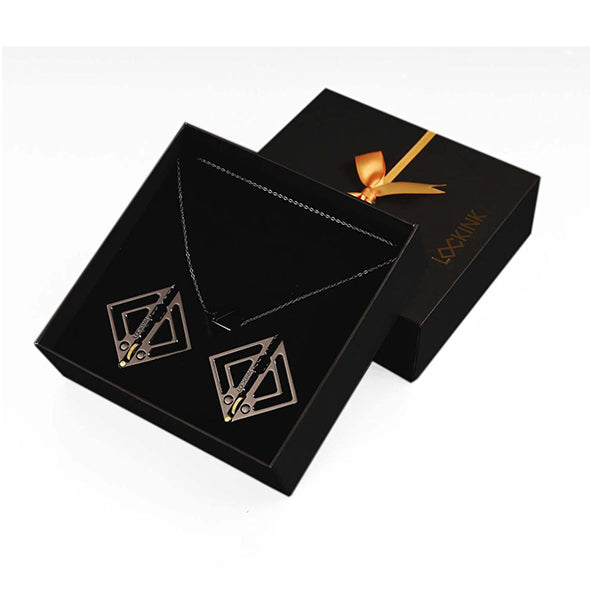 LOCKINK - Verstellbare Brustwarzenklammern mit Lichtanhänger Grau