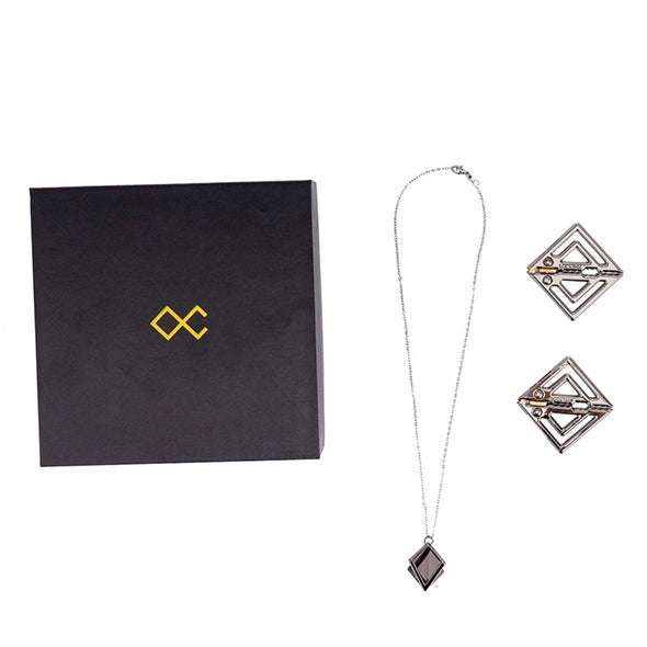 LOCKINK - Verstellbare Brustwarzenklammern mit Lichtanhänger Grau