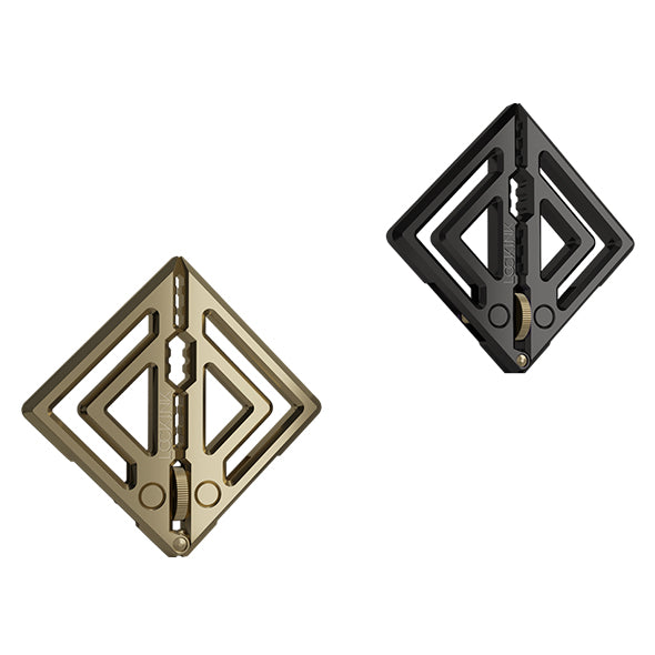 LOCKINK - Verstellbare Brustwarzenklammern mit Lichtanhänger Grau