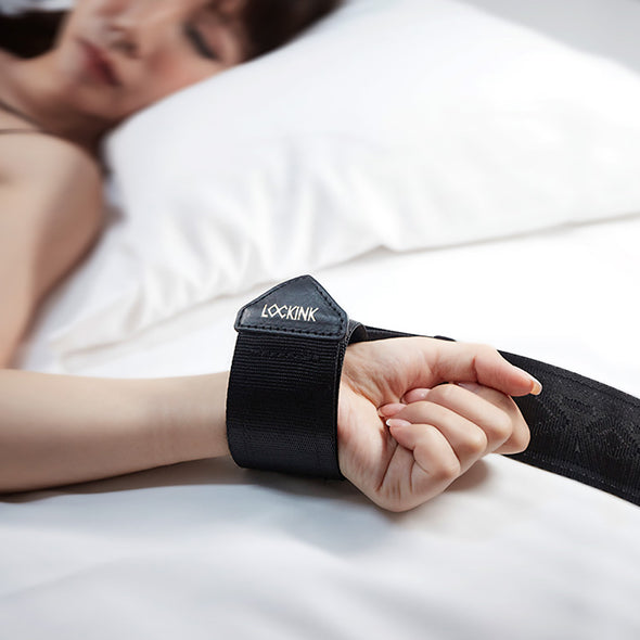 LOCKINK - BDSM Adjustable Bed Restraint Kit Black