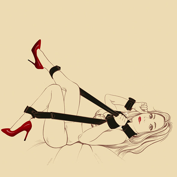 LOCKINK - Beinspreizer Schwarz