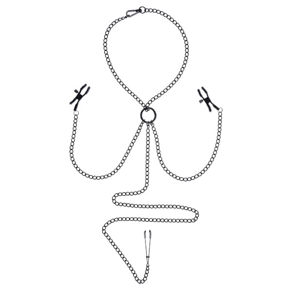 Sportsheets - Safranfarbenes Nippel-zu-Klitoris-Set