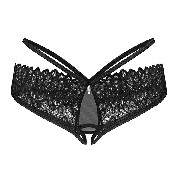Obsessive - Donarella Ouvert-Slip Schwarz M/L