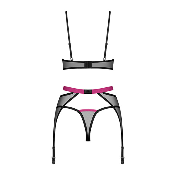 Obsessive - Novenes 3-pcs set Black XL/2XL