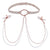 Sportsheets - S&M Peaches ‘n CreaMe Collar with Nipple Clamps Cream