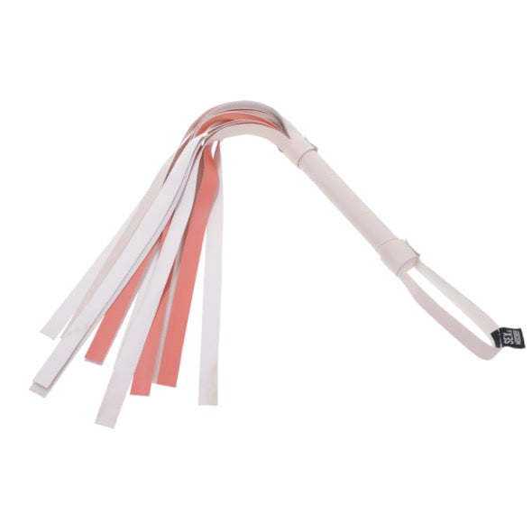 Sportsheets - S&M Peaches ‘n CreaMe Stripe Flogger Cream & Orange