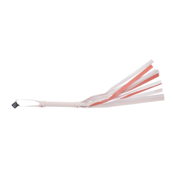 Sportsheets - S&amp;M Peaches ‘n CreaMe Stripe Flogger Cream &amp; Orange