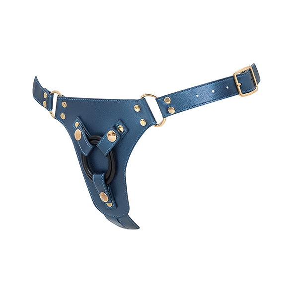Strap-on-me - Generous harness Blue