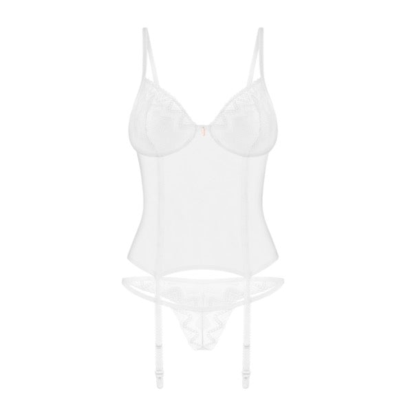 Obsessive - Alissium corset & thong White M/L