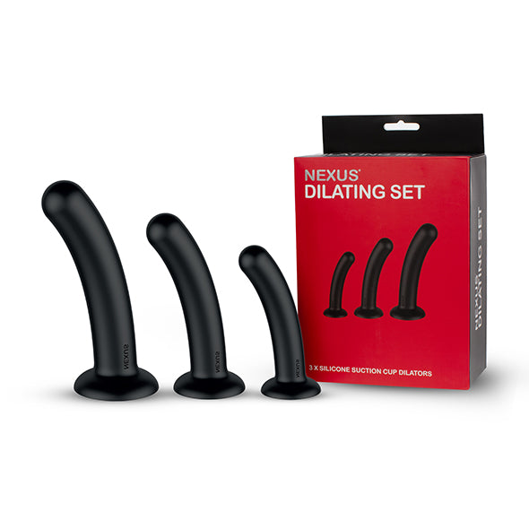 Nexus - Dilator Set Silicone Anal Dildos (S,M,L) Black