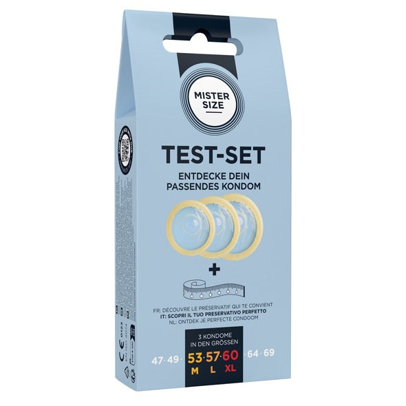 Mister Size - Test Set Condom Size 53-57-60 (M/L/XL) 3 condoms