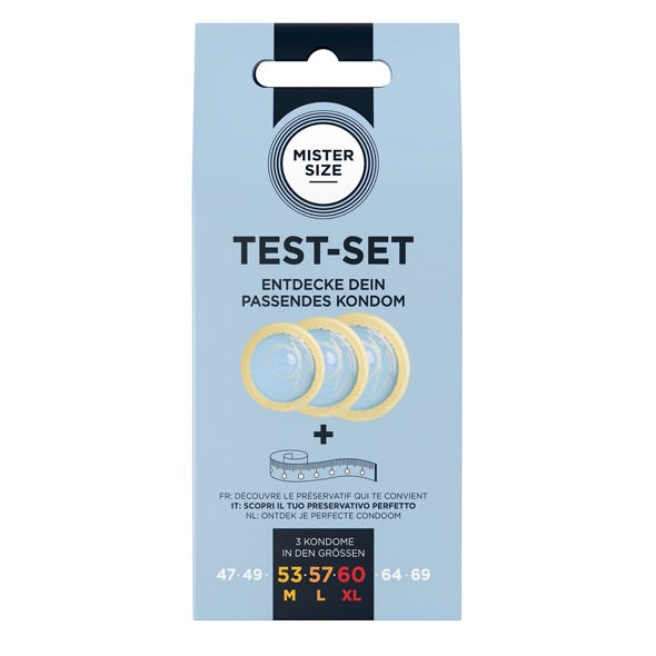 Mister Size - Test Set Condom Size 53-57-60 (M/L/XL) 3 condoms