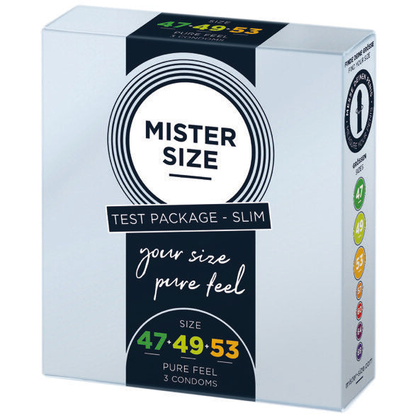 Mister Size - Test Box Condom Size 47-49-53 (XS/S/M) 3 condoms