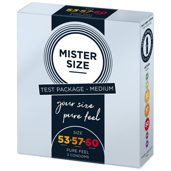 Mister Size - Test Box Condom Size 53-57-60 (M/L/XL) 3 condoms