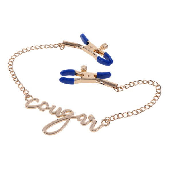 Sportsheets - Pinces à tétons Cougar dorées