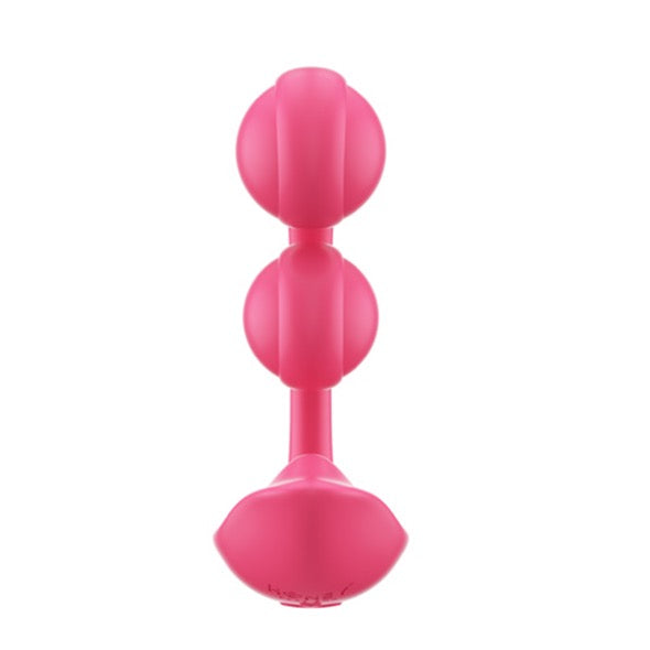 HoneyPlayBox - Melody-Pressure Sensing App-Controlled Twin Balls Clit&amp; G-spot Vibrator Magenta