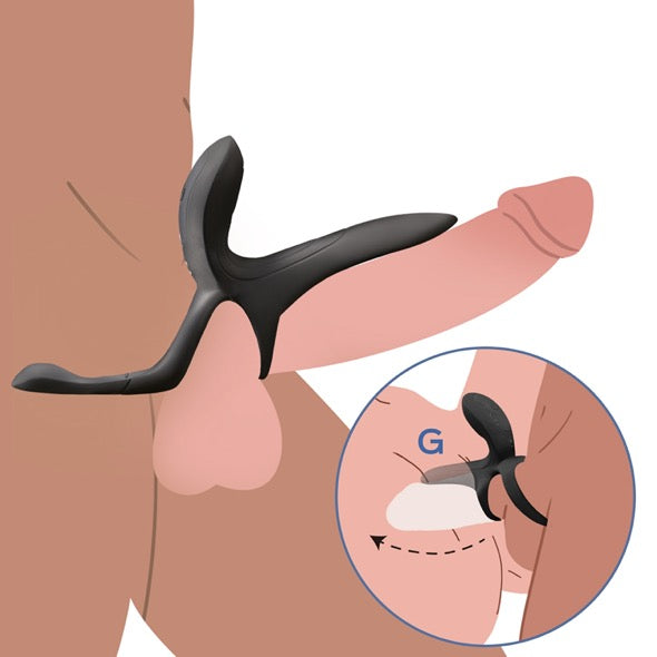 HoneyPlayBox - Pleasure Pivot App-controlled Couples Vibrator Black