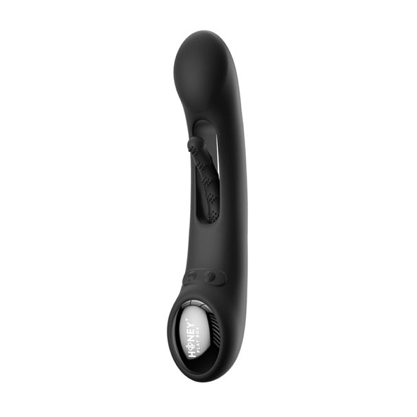 HoneyPlayBox - Tempo-Pressure Sensing App-Controlled Kinky Finger Tapping G-spot Vibrator Black