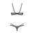 Obsessive - Nutris 2-pcs crotchless set Black XL/2XL