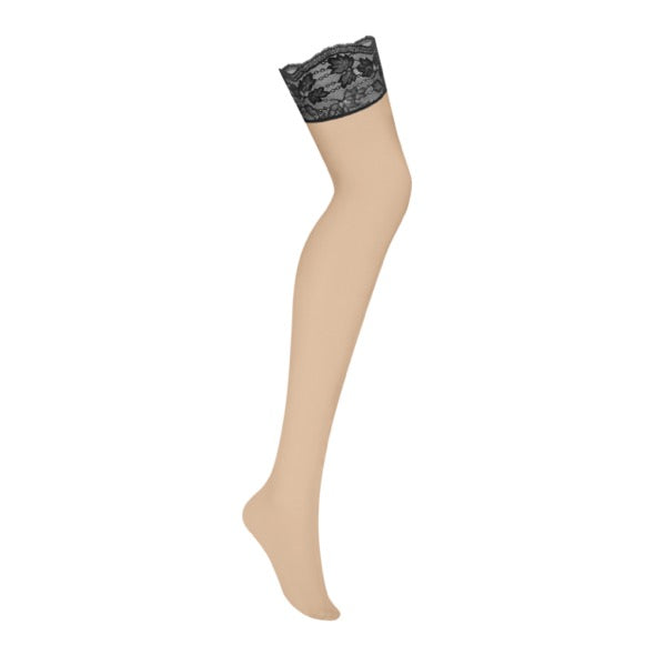 Obsessive - Nutris stockings Black XL/2XL