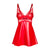 Obsessive - Aliosa Chemise & Thong Red 2XL/3XL