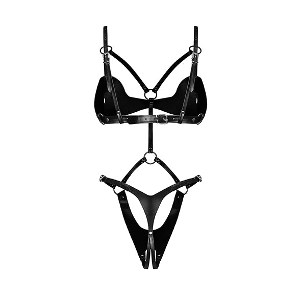 Obsessive - Lady Control Ouvert-Teddy Schwarz S/M/L