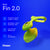 Dame - Fin 2.0 Finger Vibrator Citrus