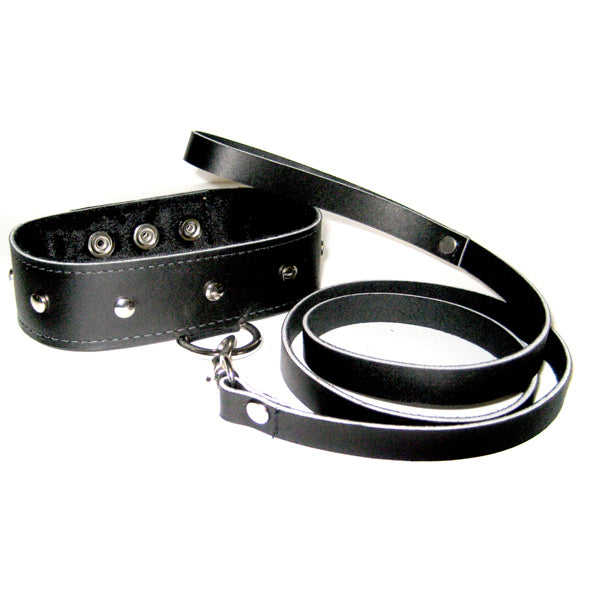 Sportsheets - Leather Collar &amp; Leash Set