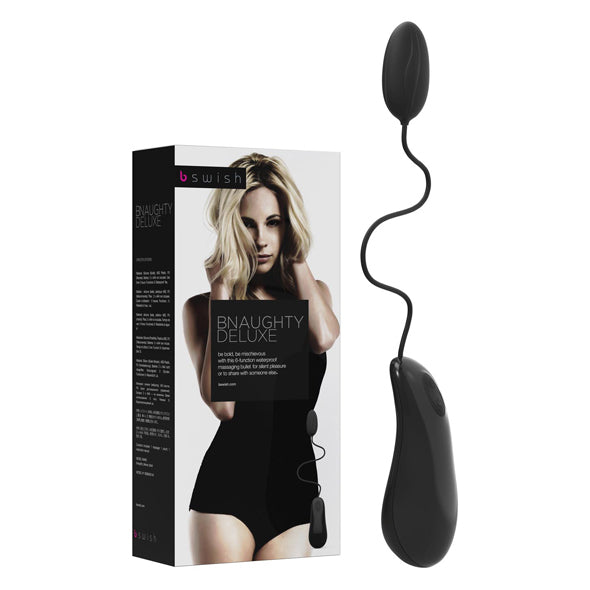 B Swish - bnaughty Deluxe Vibrating Bullet Noir