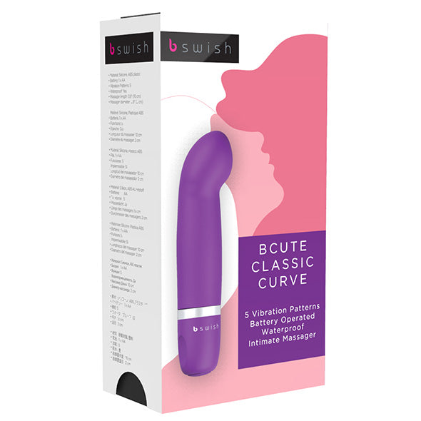 B Swish - bcute Classic Vibrator Curve Paars