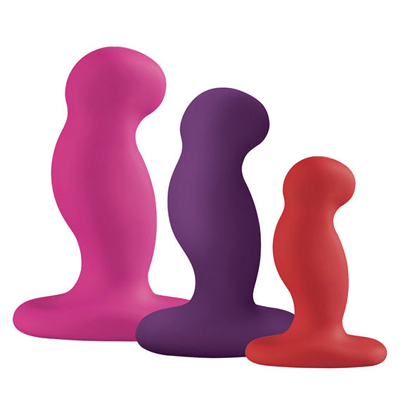 Nexus - G-Play Trio Plus Unisex Vibrator Pack S/M/L Roze Rood Paars