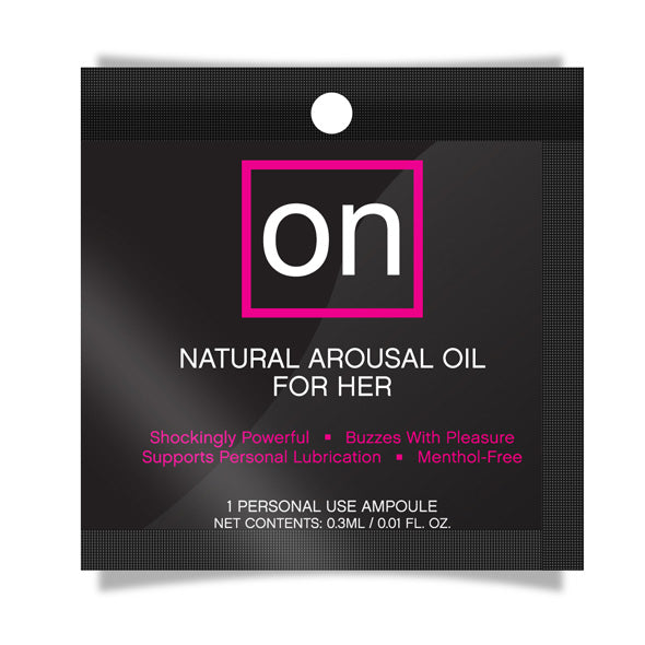 Sensuva - ON Arousal Oil pour son paquet d'ampoules d'origine
