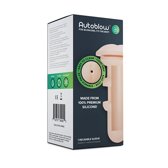 Autoblow - A.I. Silicone Anus Sleeve White