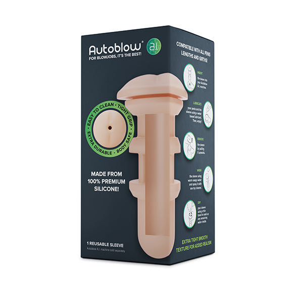 Autoblow - A.I. Silicone Anus Sleeve White