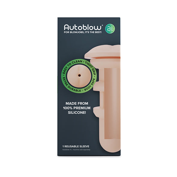 Autoblow - A.I. Silicone Anus Sleeve White
