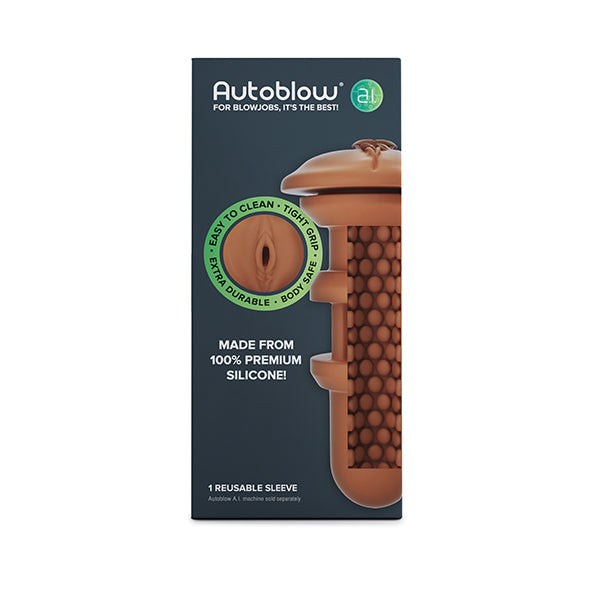 Autoblow - A.I. Silicone Vagina Sleeve Brown