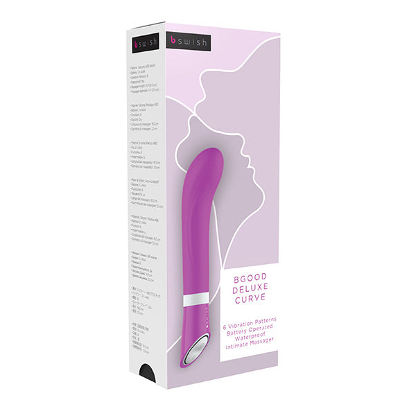 B Swish - bgood Deluxe Curve G-Spot Vibrator Purple