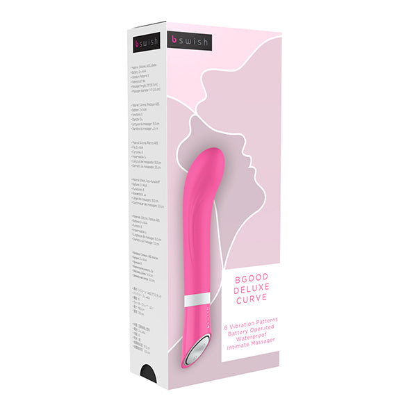 B Swish - bgood Deluxe Curve G-Punkt-Vibrator Hellrosa
