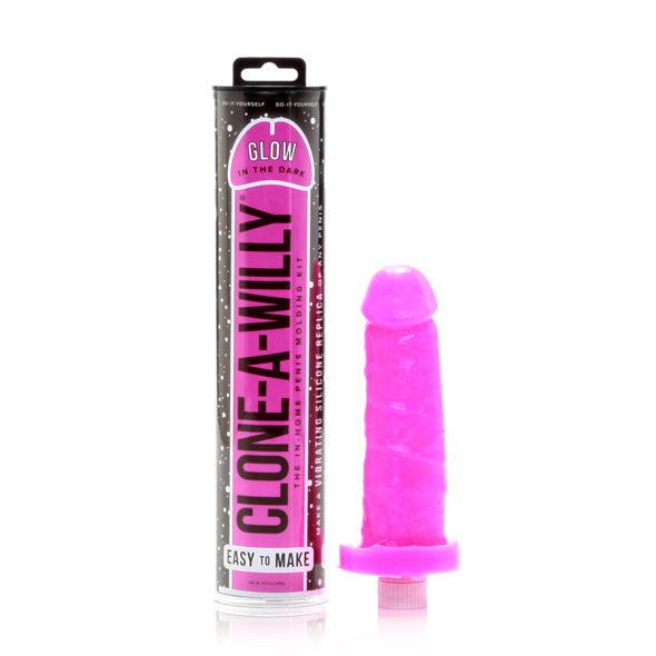Clone-A-Willy - Kit Glow-in-the-Dark Rose Vif