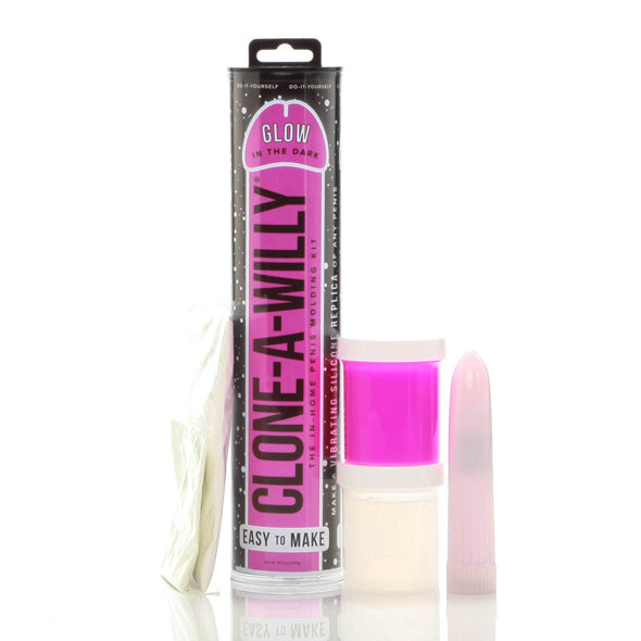 Clone-A-Willy - Kit Glow-in-the-Dark Rose Vif