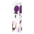 Bodywand - Plug-In Multi Function Wand Massager Wit Paars