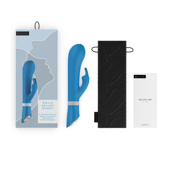 B Swish - bwild Deluxe Bunny Rabbit Vibrator Blau