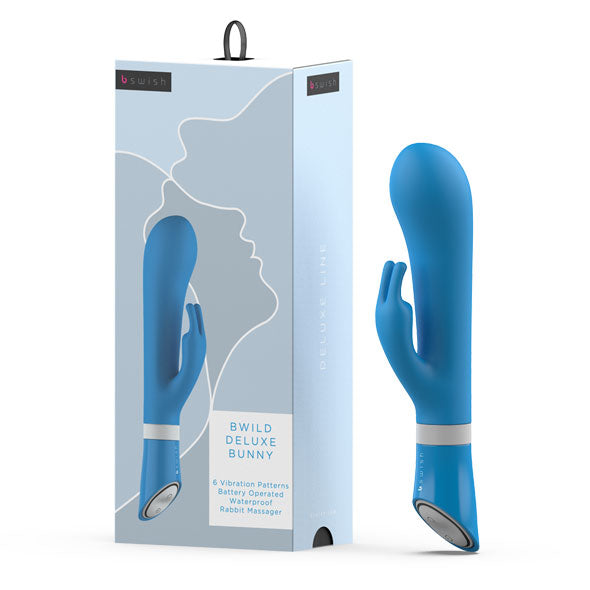 B Swish - bwild Deluxe Bunny Rabbit Vibrator Blau