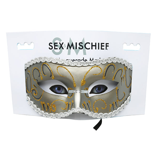 Sportsheets - Sex &amp; Mischief Graue Maskerade-Maske